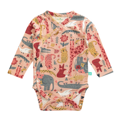 Animal Themed Full Sleeve Onesie Set (Pack of 2) for Baby Girl