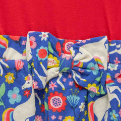 Ruffled Floral Full Sleeve Onesie for Baby Girls - Red
