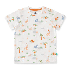 Organic Safari Toddler T-Shirt & Dungaree Set – Mustard