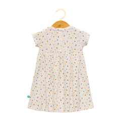 Elegant Floral Flair Dress with Bow for Toddlers