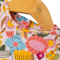 Charming Floral Multicolor Dress with Bow for Toddlers