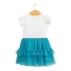 Glittery Ruffle Tulle Flair Dress for Toddlers