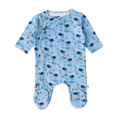 Soft Cotton Gift Set for Newborn Babies - Whale Blue