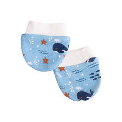 Soft Cotton Gift Set for Newborn Babies - Whale Blue