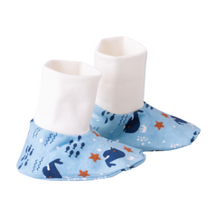 Soft Cotton Gift Set for Newborn Babies - Whale Blue