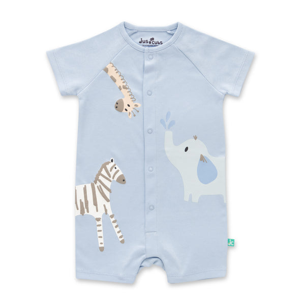 Blue Safari Sleep Romper main image 1
