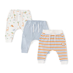 Organic Safari Baby Jogger Pants – 3-Pack