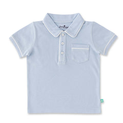 Organic Classic Toddler Polo Shirt – Light Blue