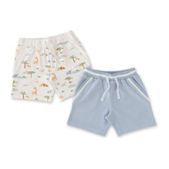 Organic Safari Toddler Shorts – 2-Pack