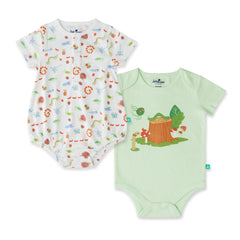 Ocean Explorer Organic Bodysuit – 2 Pack for Baby Boys