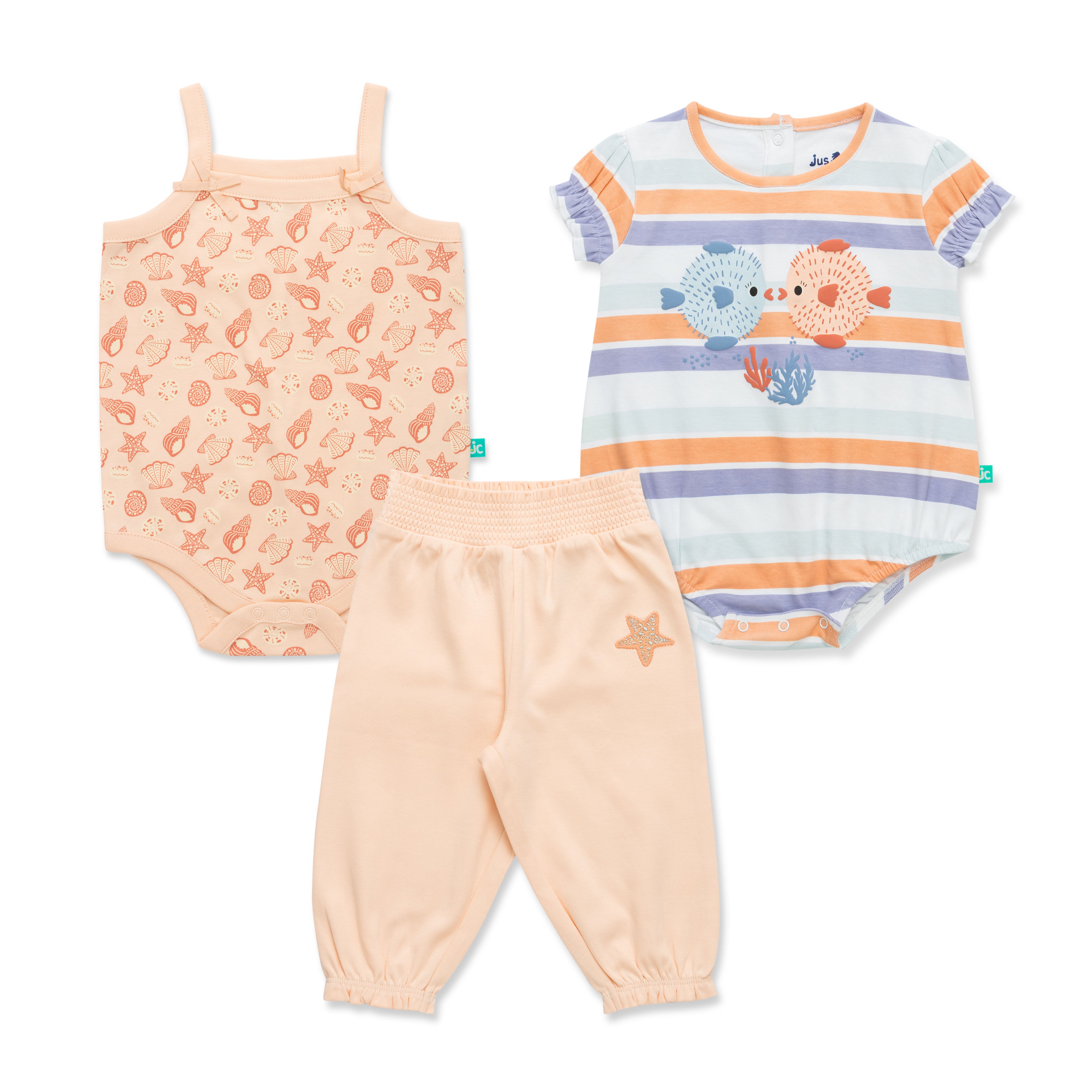TwirlyNest Organic Cotton Baby Girls’ Bodysuit Set For Baby Girls