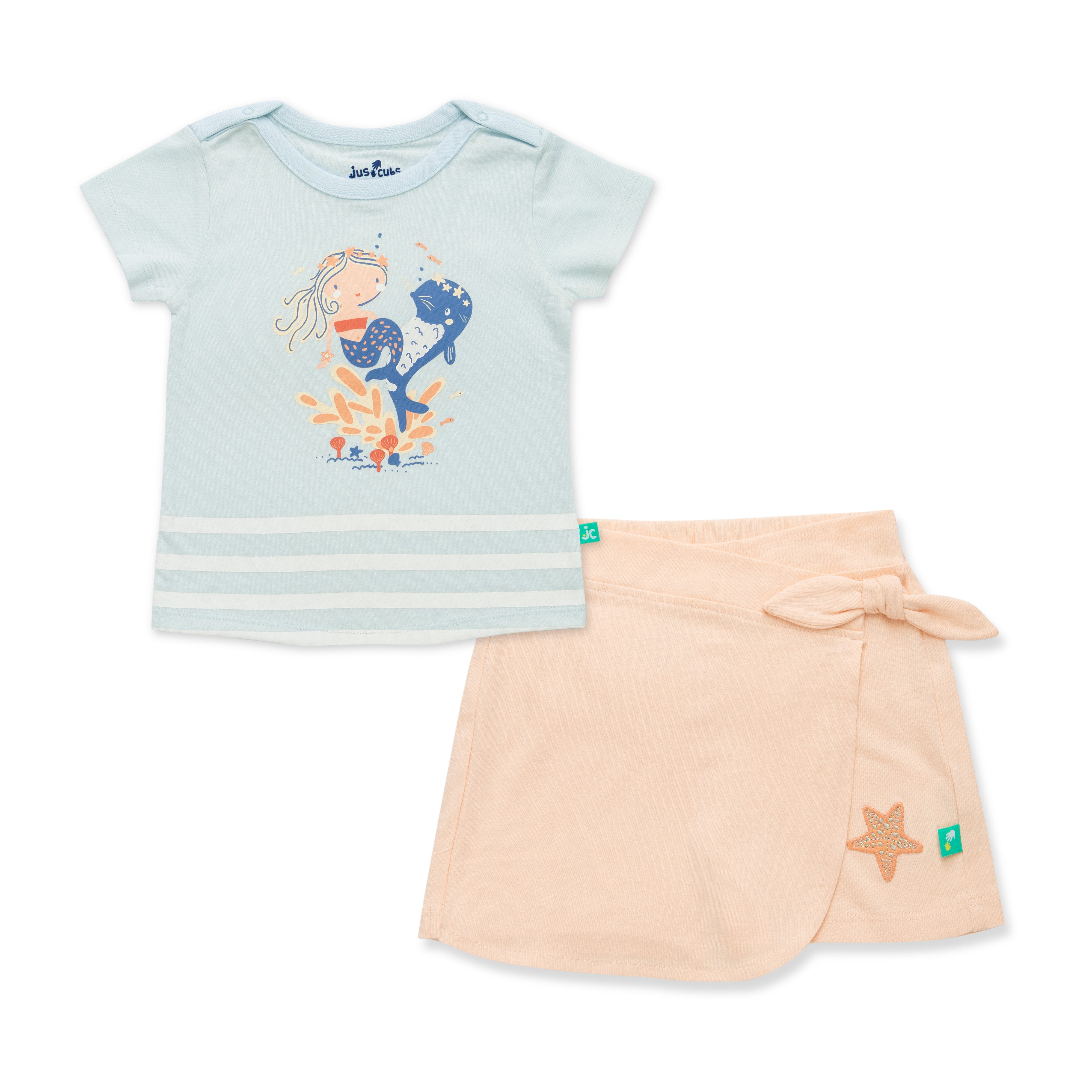 Organic Cotton MerryMoss Set (Top & Bottom) for Girls
