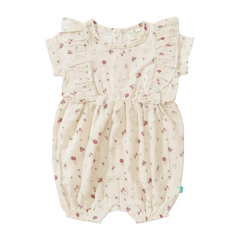 Ruffled Blooming Snug Fit Romper for Baby Girls