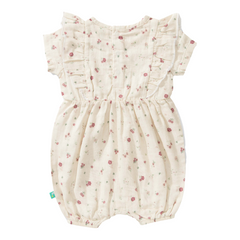 Ruffled Blooming Snug Fit Romper for Baby Girls