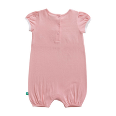 Baby Peter Pan Collar Puffed Sleeve Romper