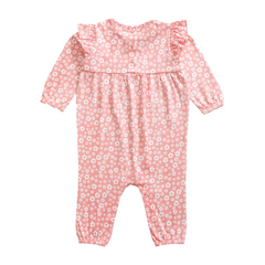 Blooming Peter Pan Full Length Romper for Baby Girls