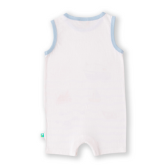 Sleeveless Striped & Printed Romper for Baby Boys - Pack of 2