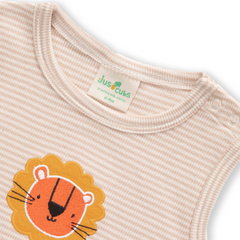 Sleeveless Striped & Printed Romper for Baby Boys - Pack of 2