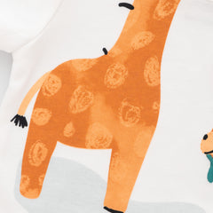 Organic Safari Giraffe Baby Bodysuit Set – 2-Pack