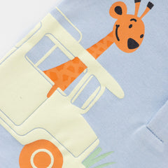 Organic Safari Giraffe Baby Bodysuit Set – 2-Pack