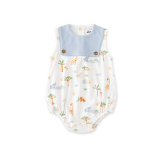 Organic Safari Lion & Explorer Baby Romper Set – 2-Pack