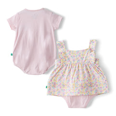 Organic Baby Girls’ Bodysuit Set – 2-Pack
