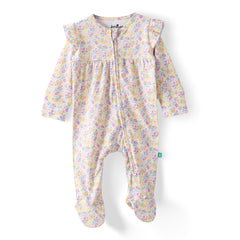 Organic Baby Girls’ Footed Sleepsuit Set – 2-Pack