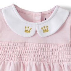 Organic Baby Girls’ Princess Collar Romper