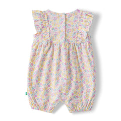 Organic Baby Girls’ Floral Ruffle Romper