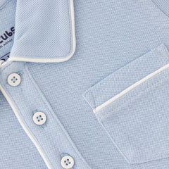Organic Classic Toddler Polo Shirt – Light Blue