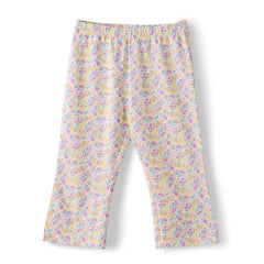 Organic Toddler Girls’ Floral Ruffle Sleeve Top & Flared Pants Set