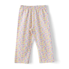 Organic Toddler Girls’ Floral Peplum Top & Matching Pants Set
