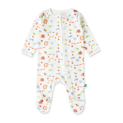 Moonbeam Duo Organic Sleepsuits – 2 Pack for Baby Girls