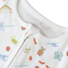 Moonbeam Duo Organic Sleepsuits – 2 Pack for Baby Girls
