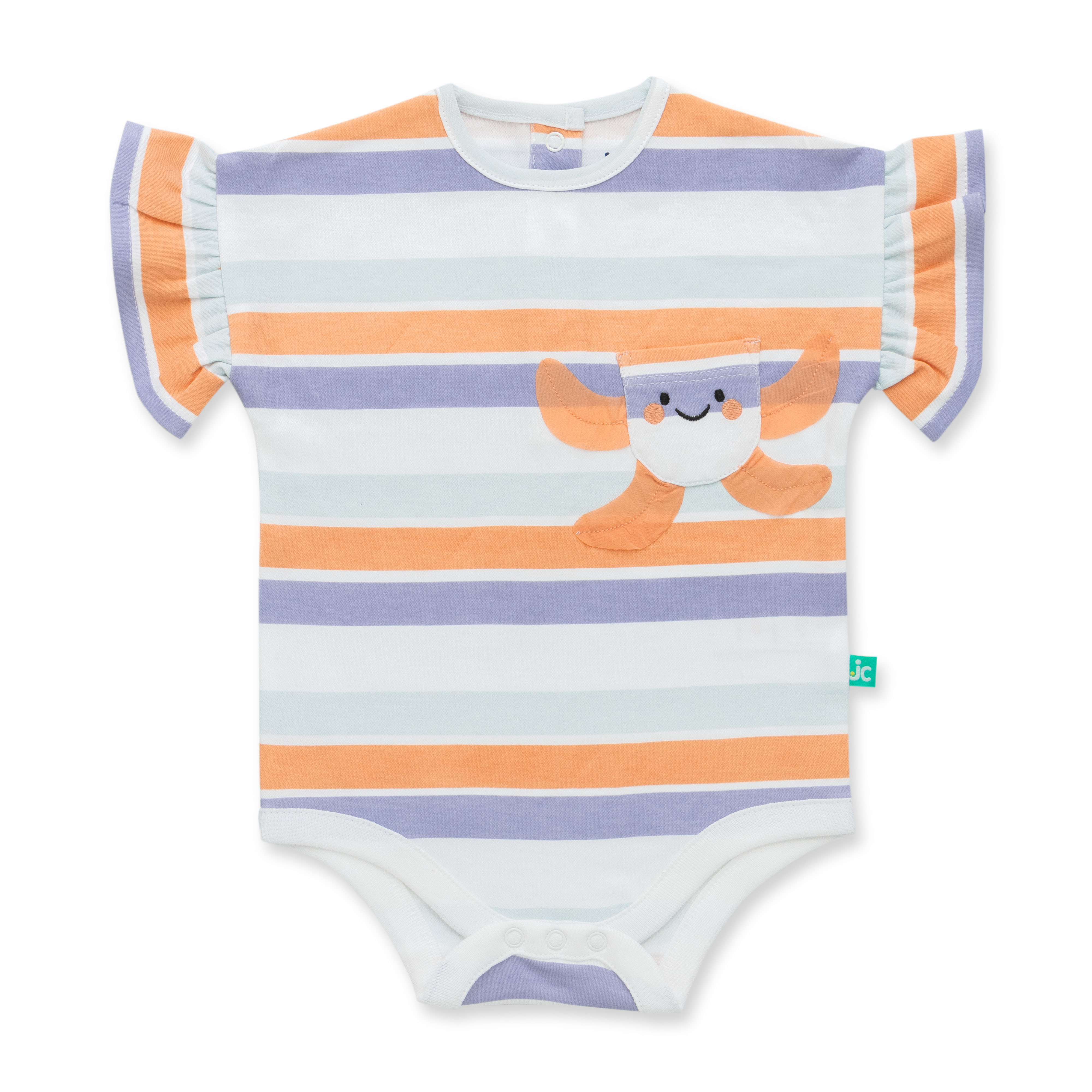 Organic PeachFlick Bodysuit 2-Pack for Baby Girls