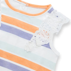 MuffinDots Organic Bodysuits 2-Pack Set for Baby Girls