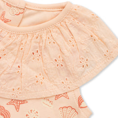 MuffinDots Organic Bodysuits 2-Pack Set for Baby Girls