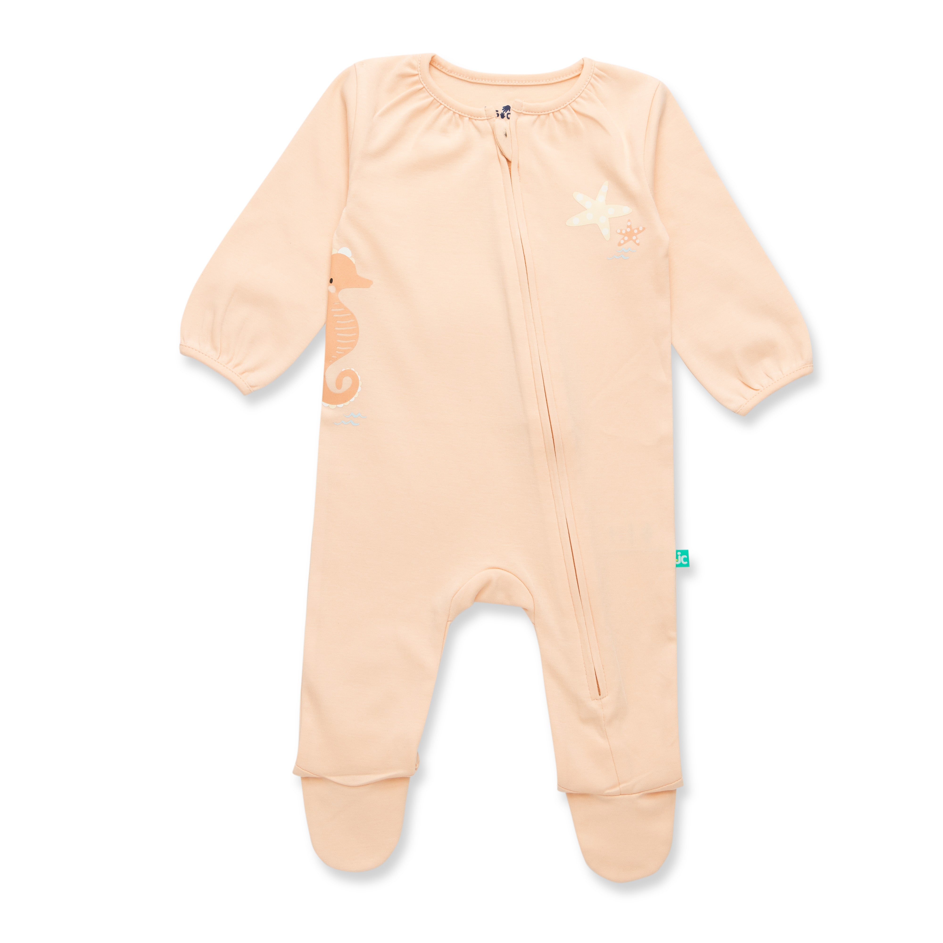 Organic StarGaze Sleepsuits – 2 Pack for Baby Girls
