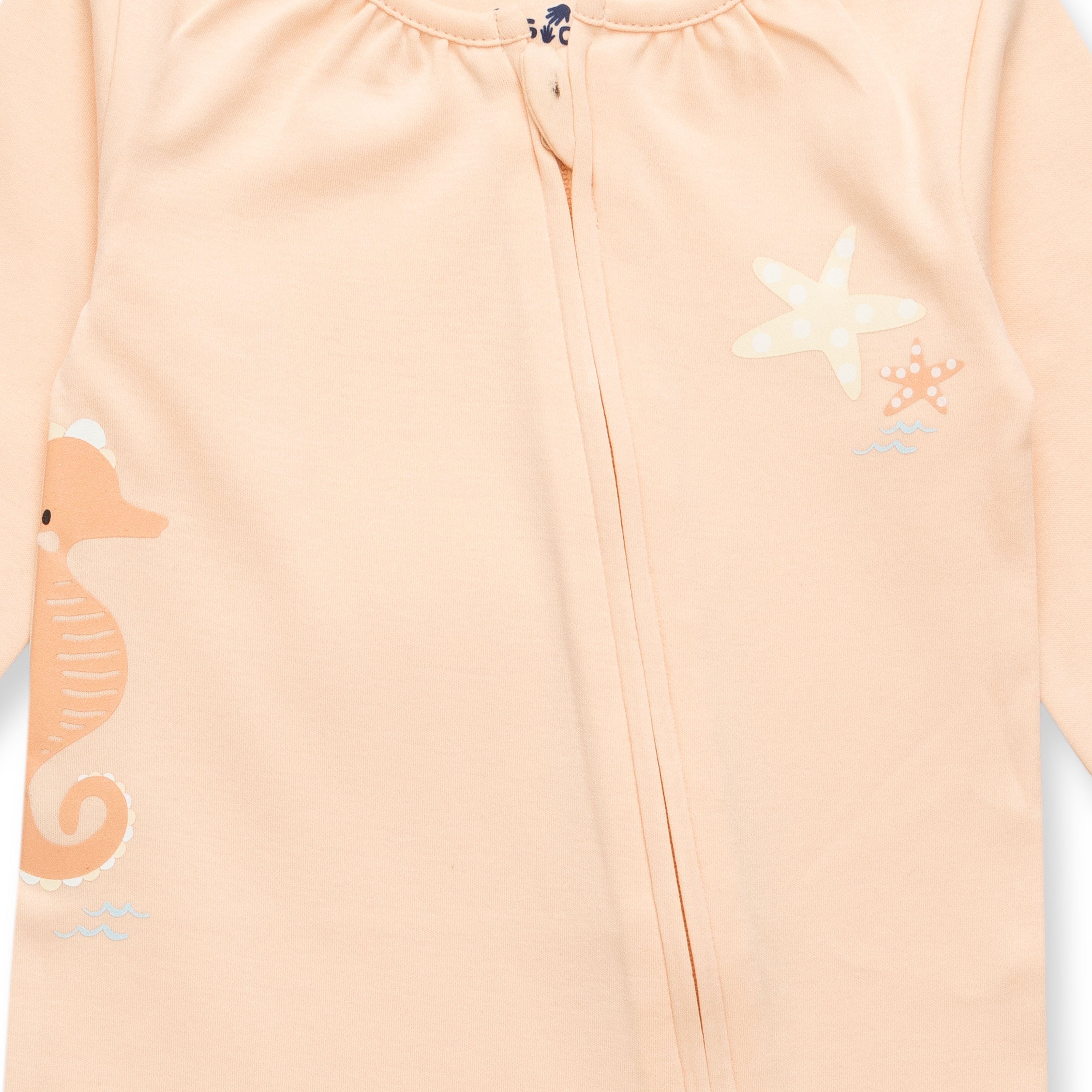 Organic StarGaze Sleepsuits – 2 Pack for Baby Girls