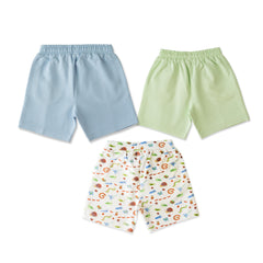 SunnyBuds Organic Shorts – 3-Piece Set for Boys
