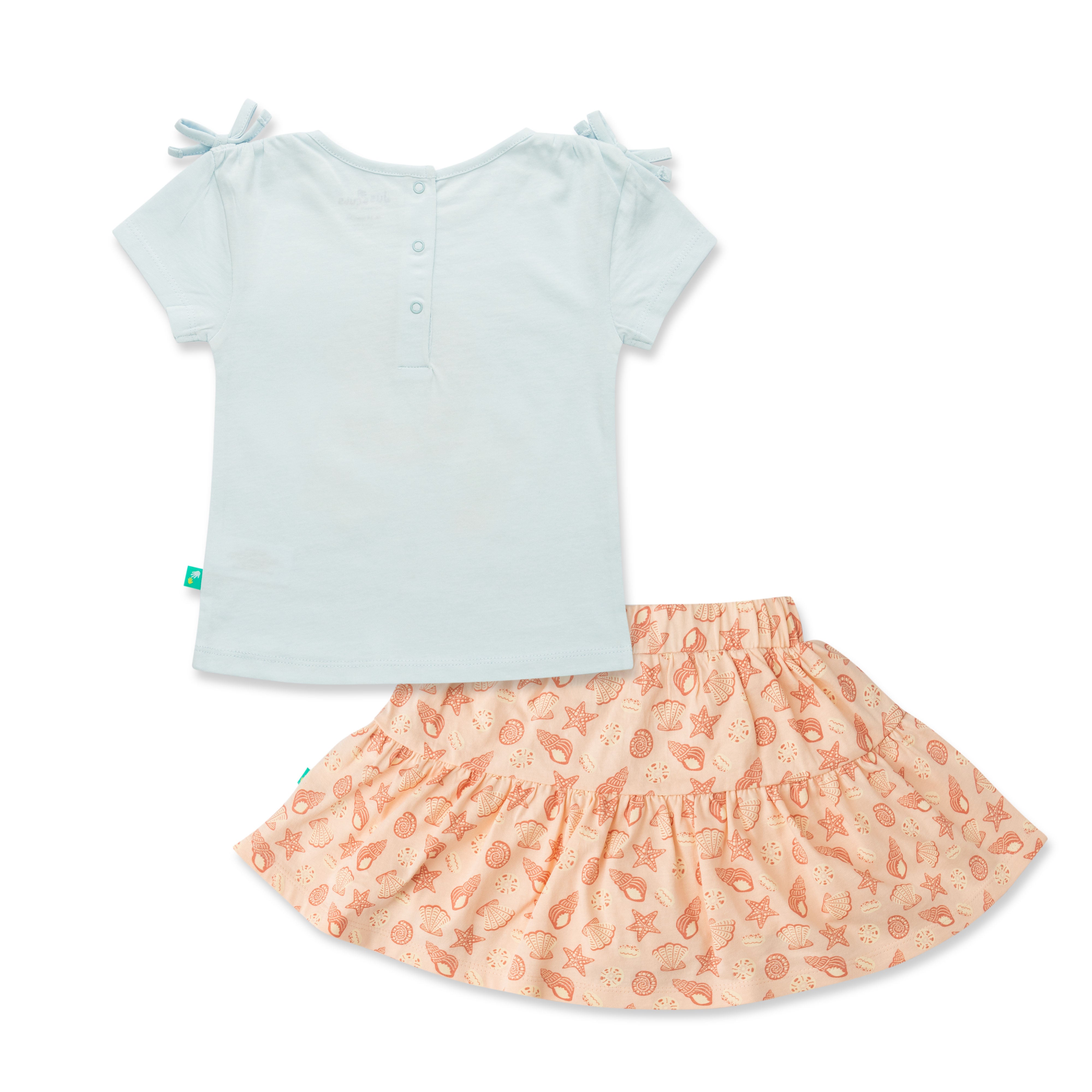 PlayBud Organic Cotton Set (Top & Bottom) for Girls