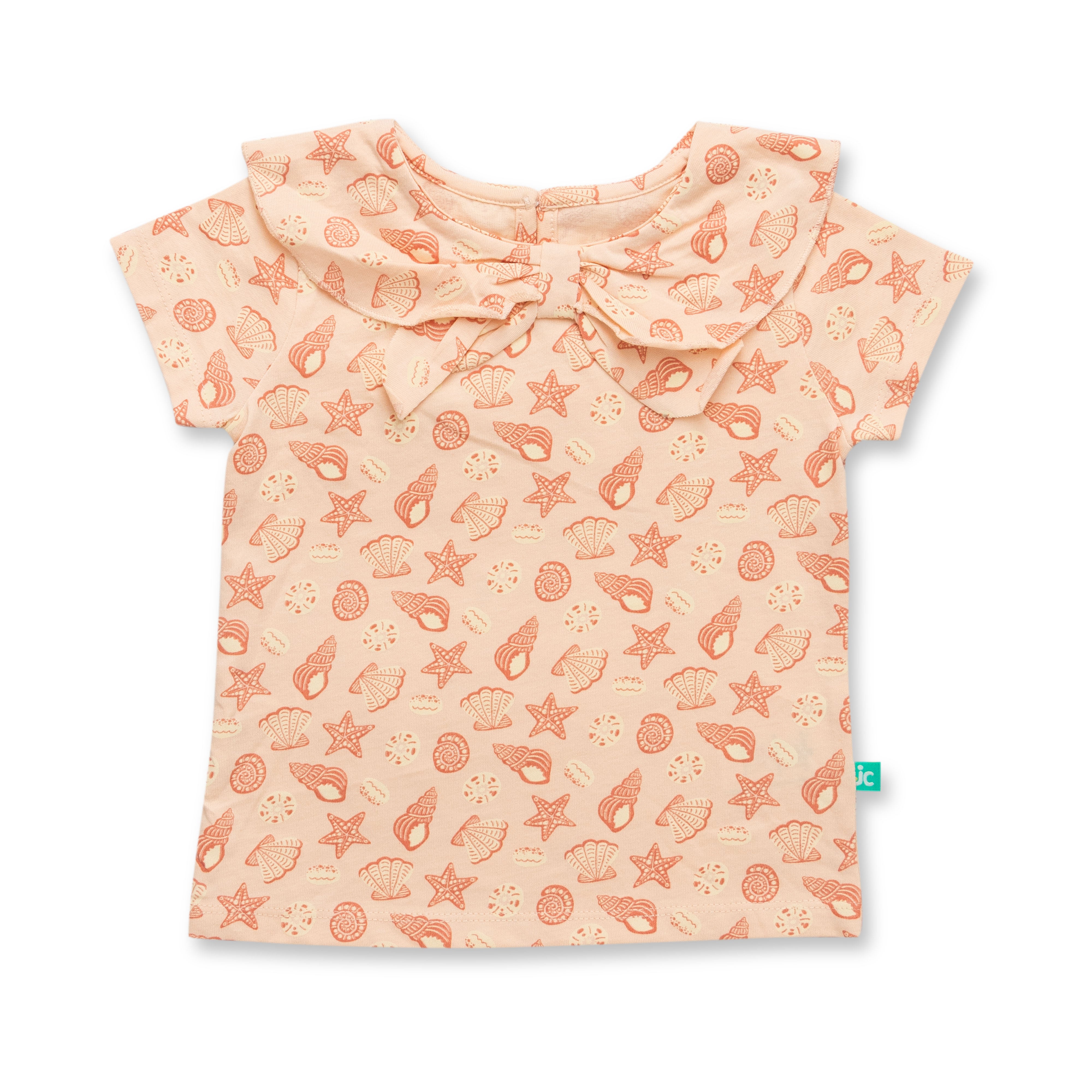 SnuggleBud Girls’ Organic Cotton – Sleeve Top & Bottom For Girls