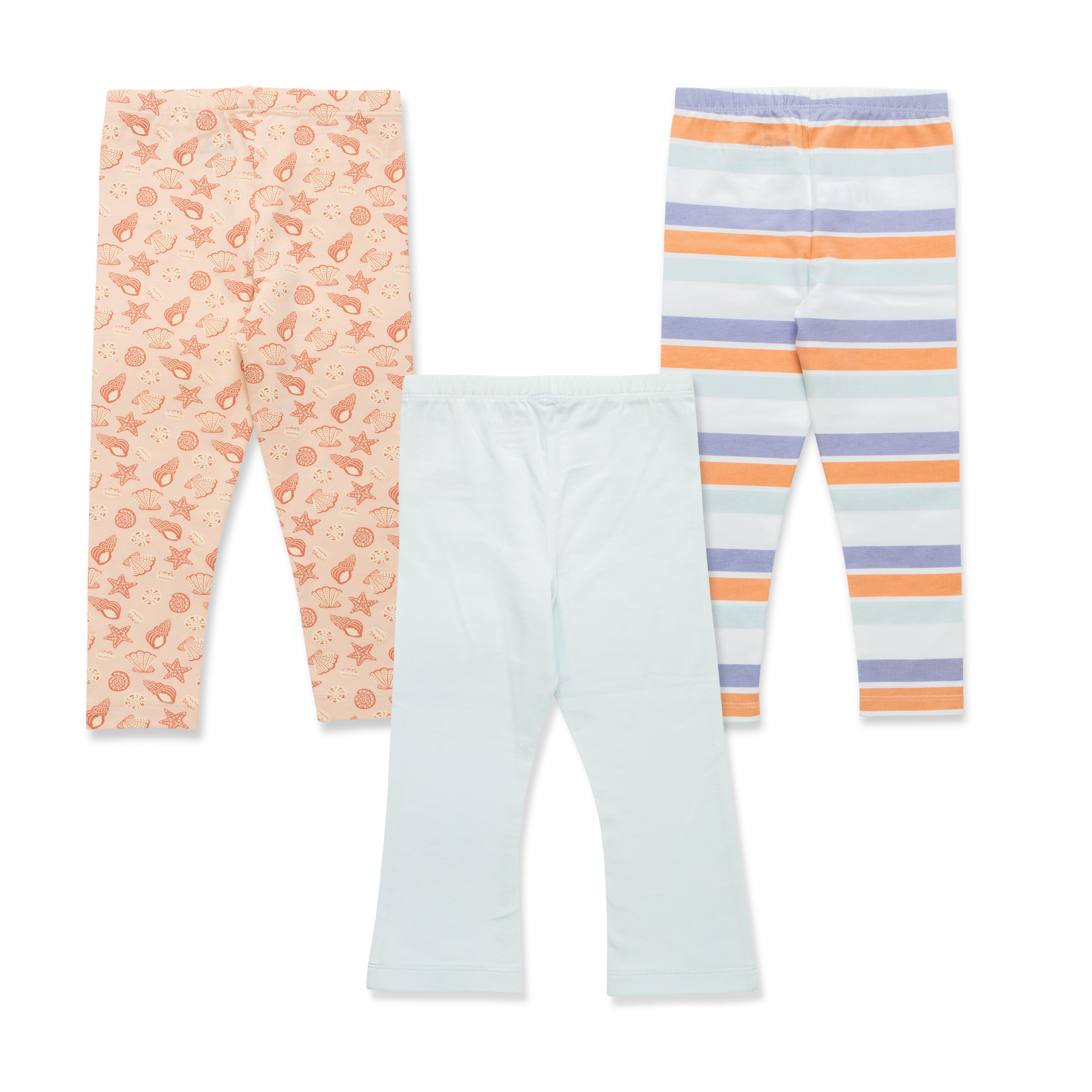 WonderSteps Organic Cotton Joggers – 3-Pack for Girls