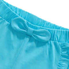 Mermaid Ruffled Tee & Shorts Set for Toddlers