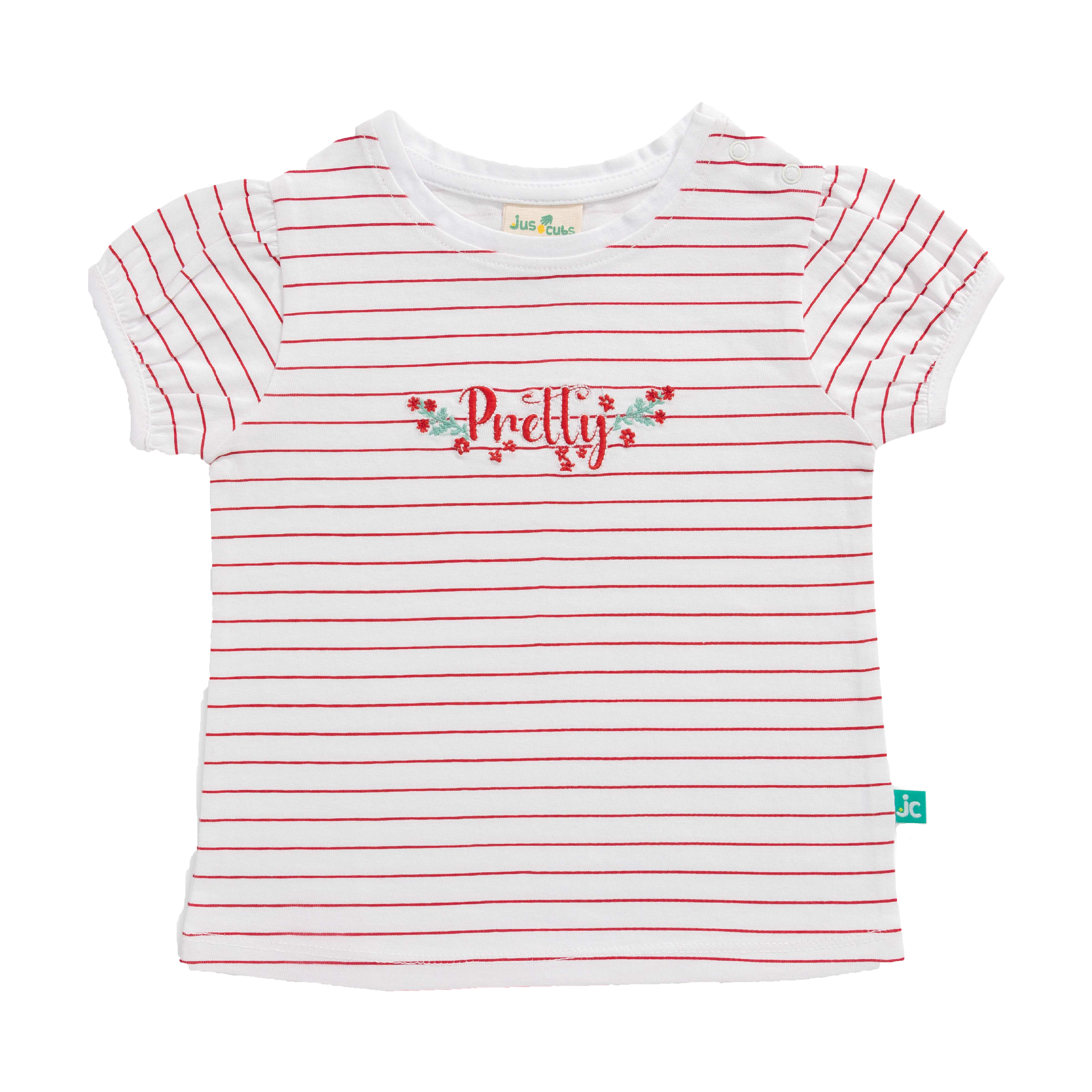 Striped Tee & Shorts Set for Toddler - Red