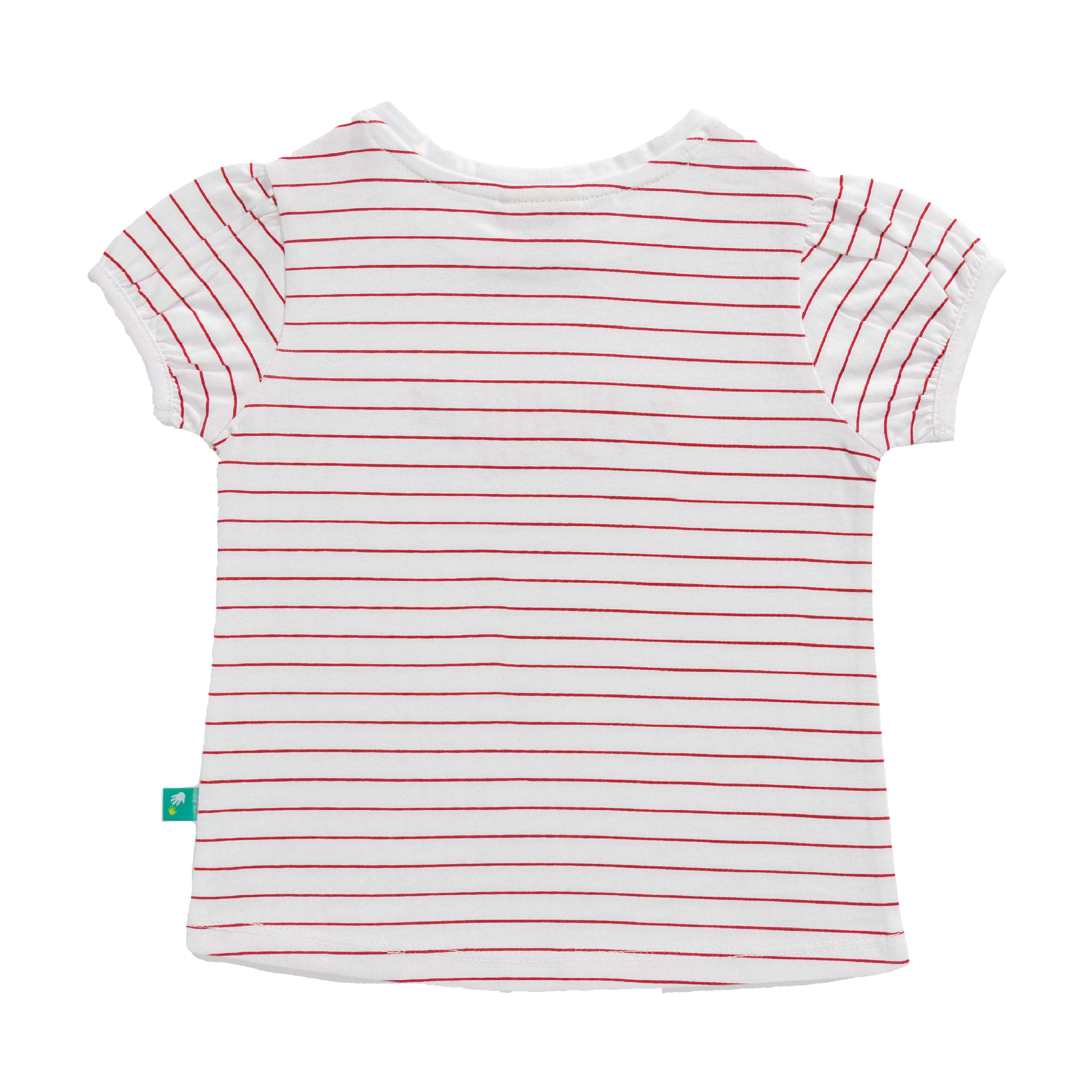 Striped Tee & Shorts Set for Toddler - Red