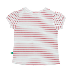 Striped Tee & Shorts Set for Toddler - Red