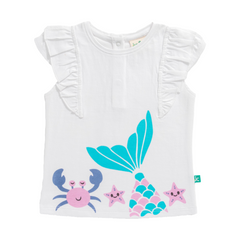 Mermaid Ruffled Tee & Shorts Set for Toddlers