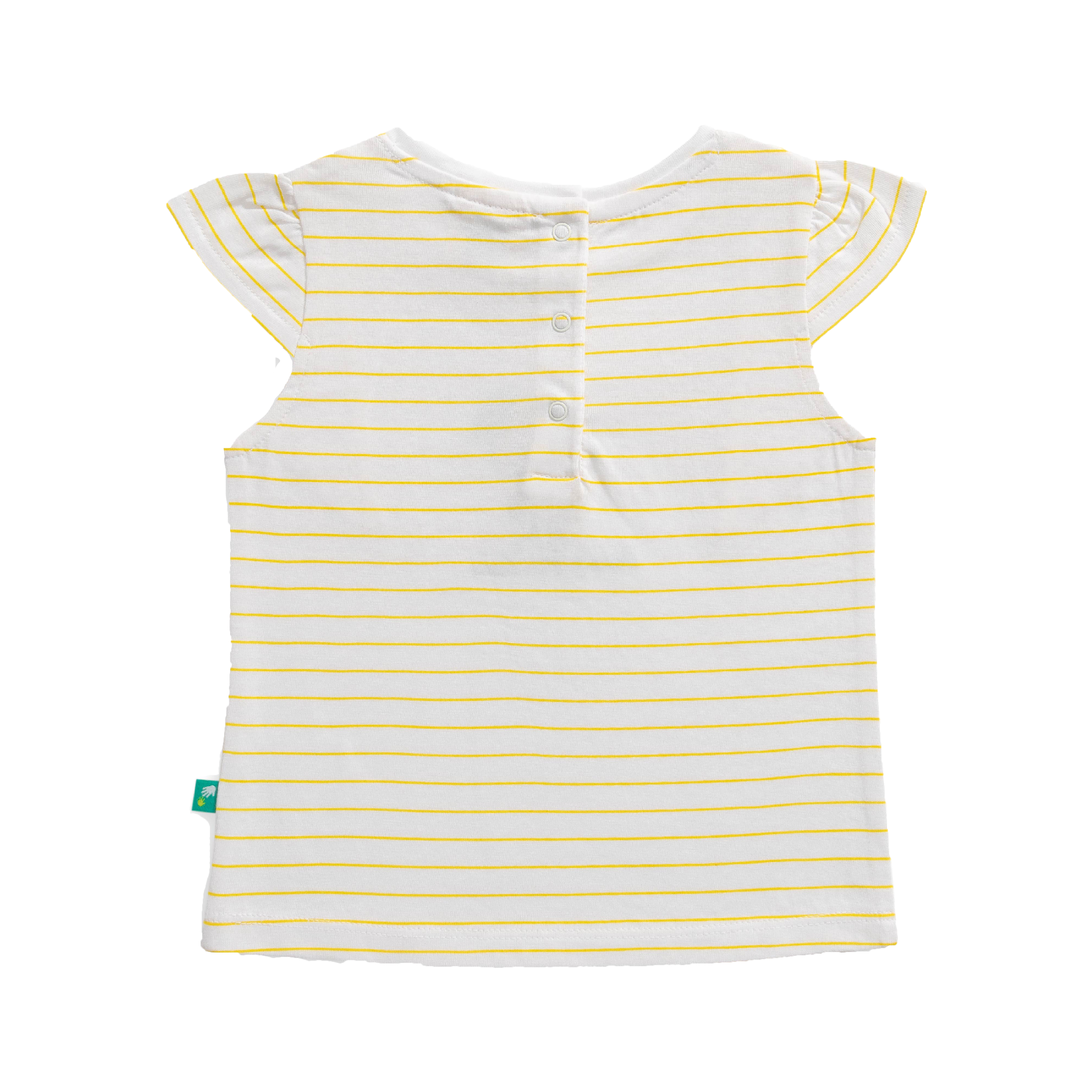 Lemony Ruffled Tee & Shorts Set for Toddlers
