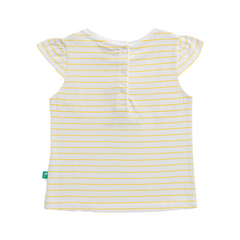 Lemony Ruffled Tee & Shorts Set for Toddlers